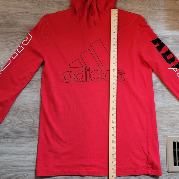 ADIDAS YOUTH Longsleeve Tee Hoodie Pullover Size Large (14/16) - Picture 9 of 10